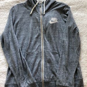 Nike Grey Zip Up Hoodie